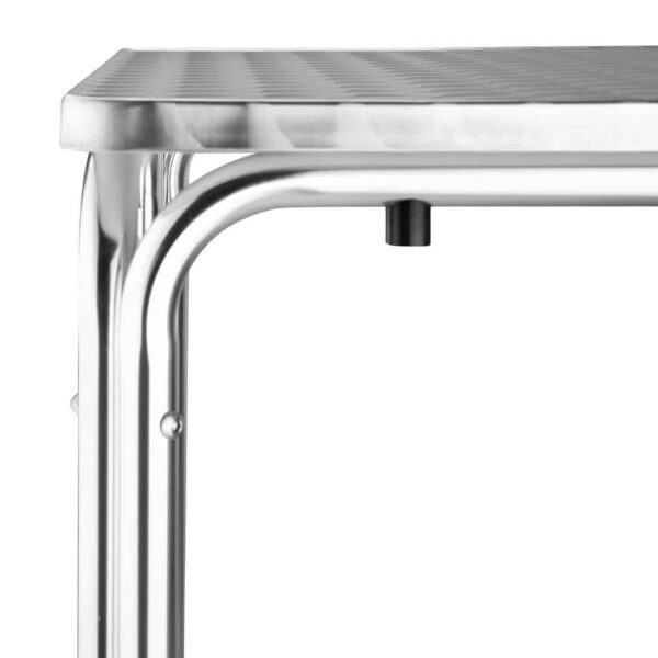 Bolero Square Stacking Table Stainless Steel 700mm - Image 4