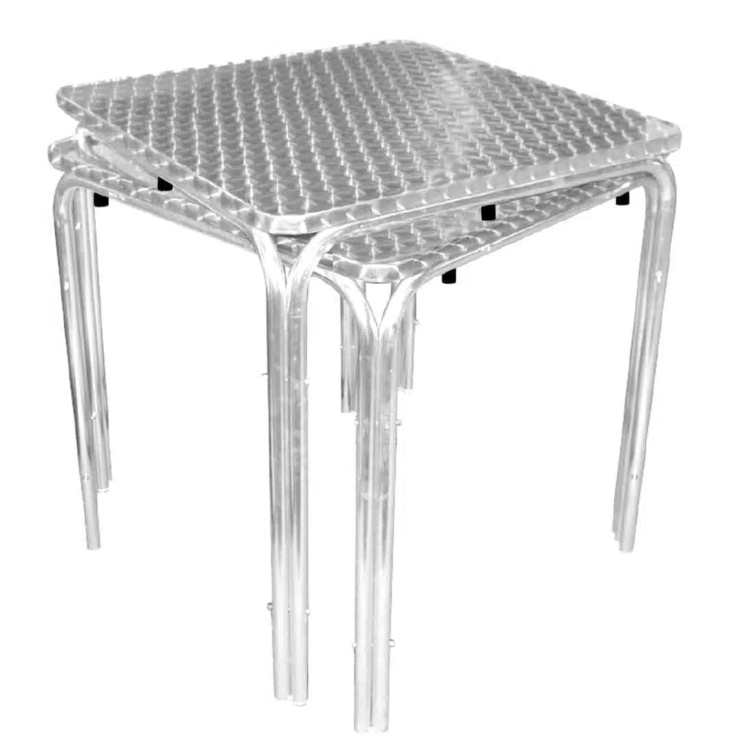 Bolero Square Stacking Table Stainless Steel 700mm - Image 4