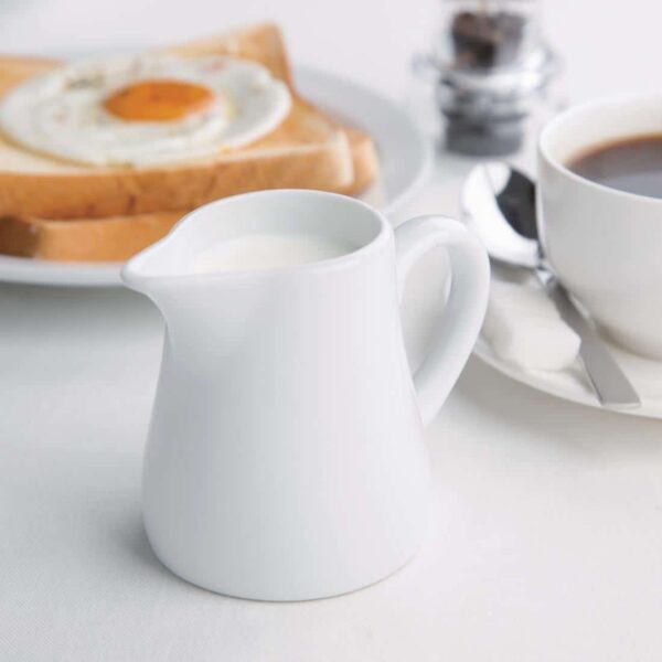 Olympia Whiteware Cream and Milk Jugs 170ml 6oz - Image 3