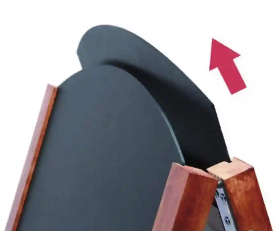 Wooden Curved Chalkboard A Board