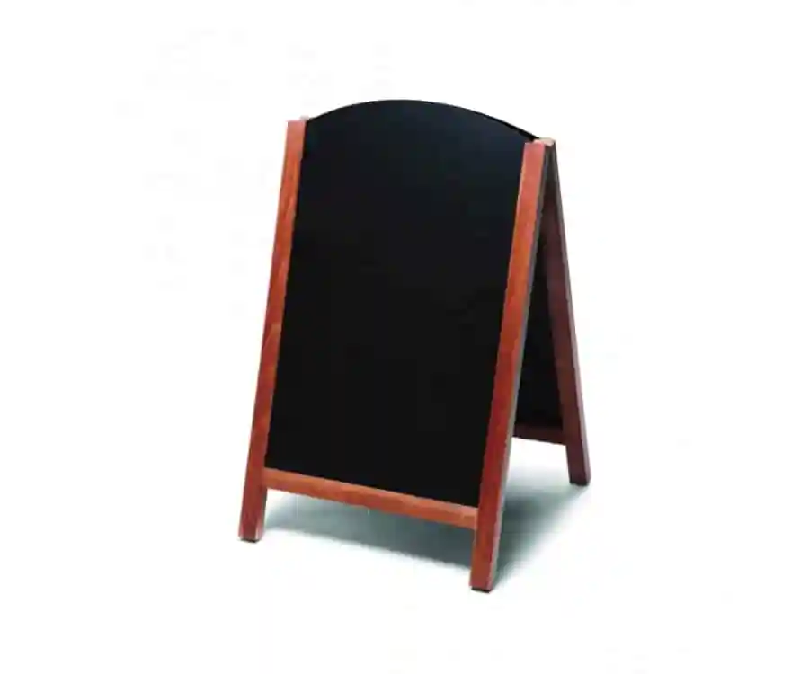 Wooden Curved Chalkboard A Board