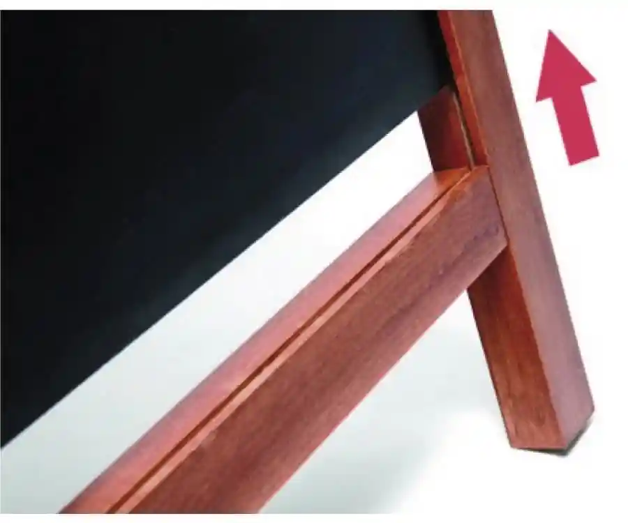 Wooden Curved Chalkboard A Board