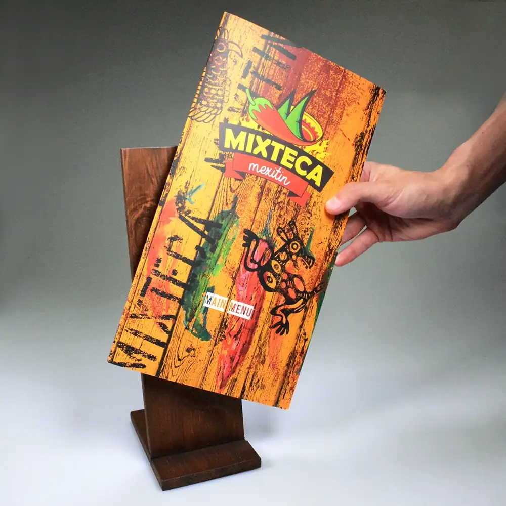 Wooden Rest Menu Holders