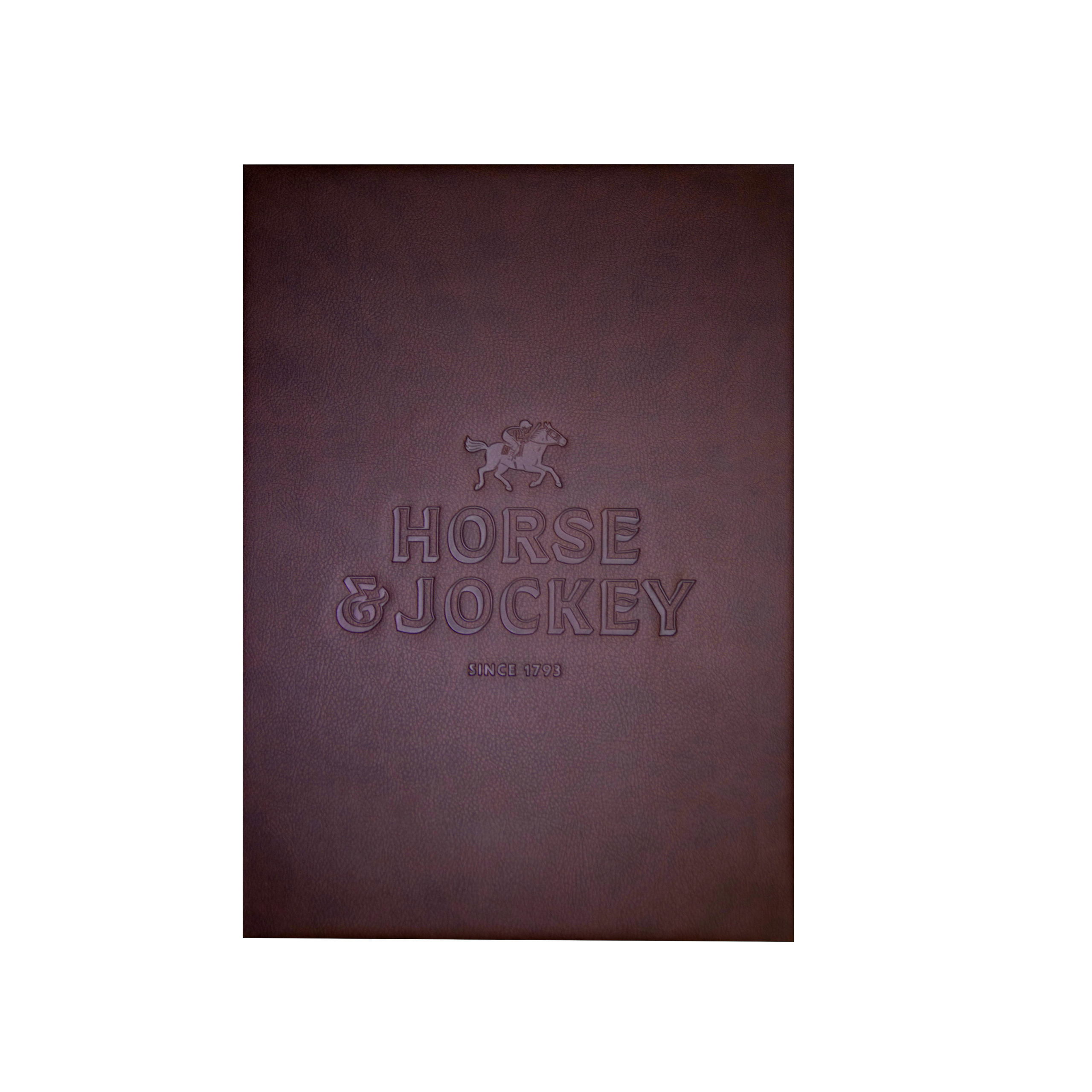 Brown Fine Grain Faux Leather Menu Covers by Smart Hospitality Supplies