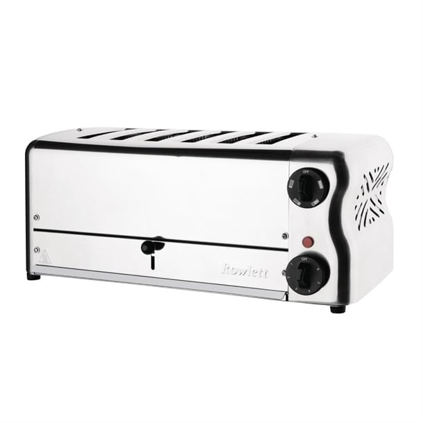 Buy Rowlett Esprit 6 Slot Toaster with Sandwich Cages and Extra Duraheat Elements Chrome from Smart Hospitality Supplies