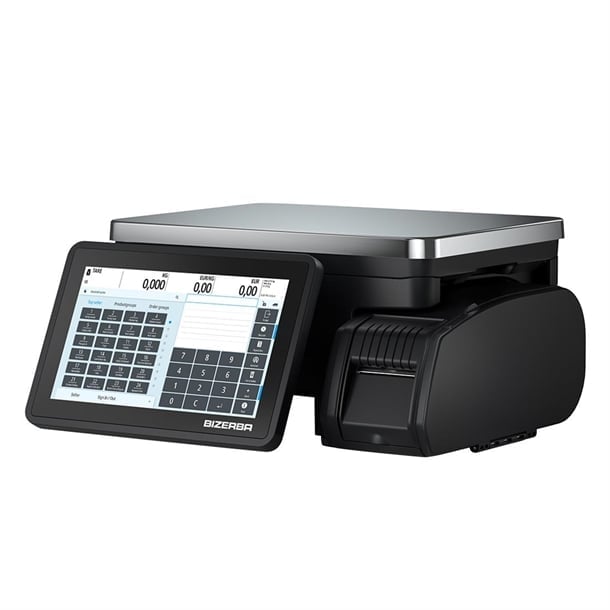 Bizerba Q1 100 Scale. Printer: 2” Standard Labels