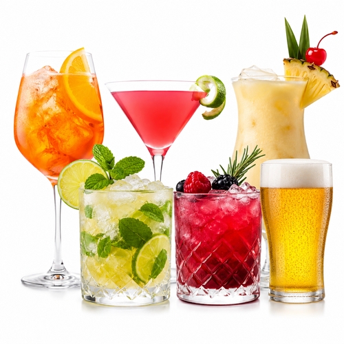 Beer, Wine & Cocktail Glasses