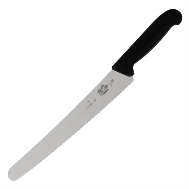Buy Victorinox Serrated Curved Blade Pastry Knife Black 26cm from Smart Hospitality Supplies