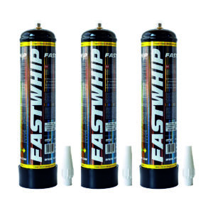 Fast Whip Nitrous Oxide Cream Chargers x 3 Cartridge (700g N2O)