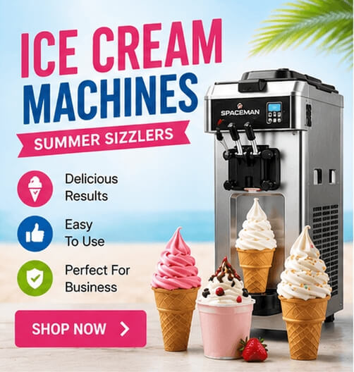 Buy ice cream machines from Smart Hospitality Supplies