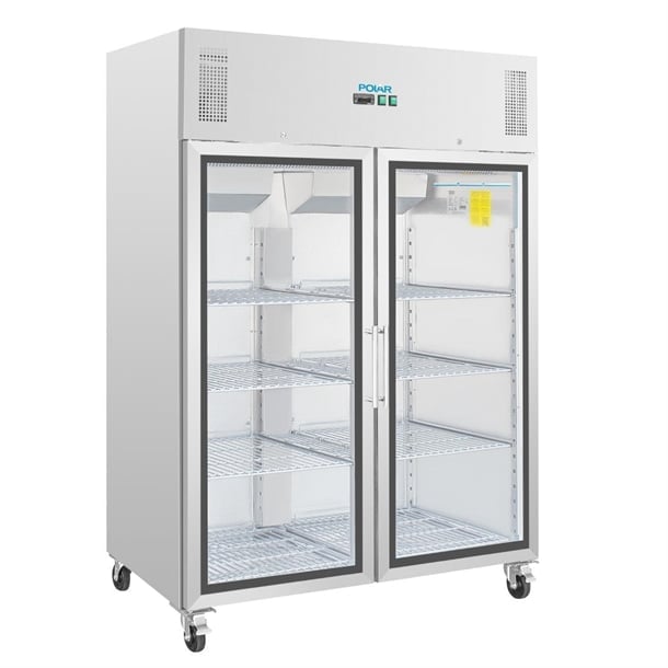 Buy Polar G-Series Upright Double Door Gastro Display Fridge 1200Ltr From Smart Hospitality Supplies