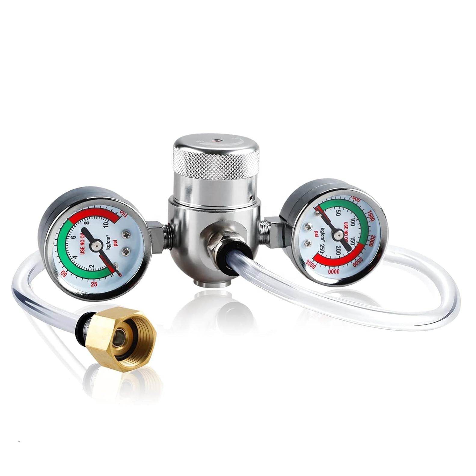 Pressure regulator for Disposable N2O & CO2 Cylinders