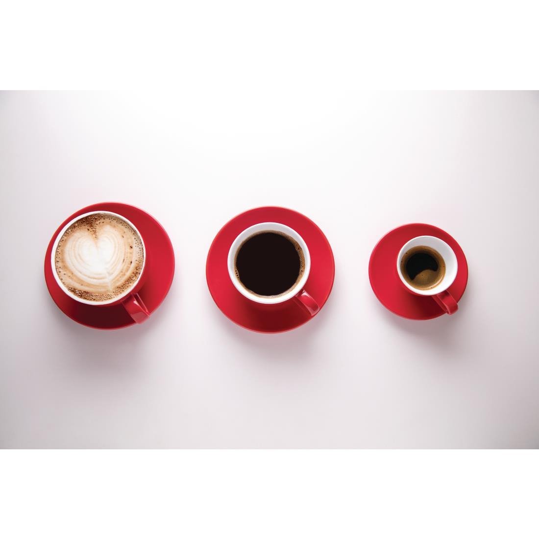 Olympia Cafe Cappuccino Cups Red 340ml