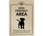 Dog Friendly Area Interior Sign