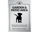 Dog Friendly Garden & Patio Area - Exterior Sign