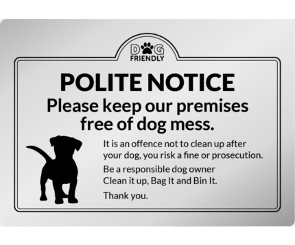 Dog Mess Clean It Up - Exterior Sign