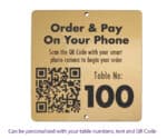 QR Code Table Number 100 x 100mm