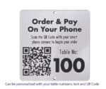 QR Code Table Number 100 x 100mm