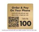 QR Code Table Number 100 x 100mm