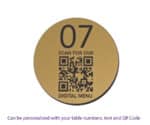 QR Code Table Number 60mm Disc