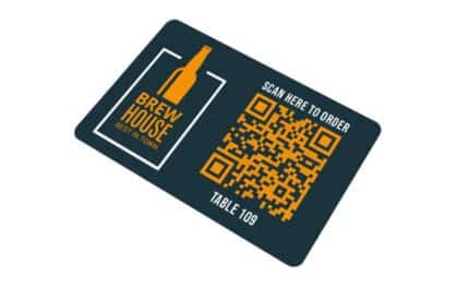 QR Code Full Colour Table Number 100 x 60mm