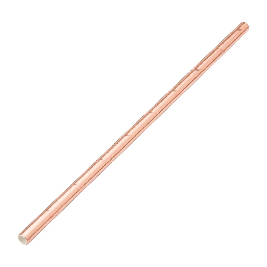 Utopia Biodegradable Paper Straws Copper (Pack of 250)