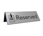 Branded Laser Engraved Reserved Sign