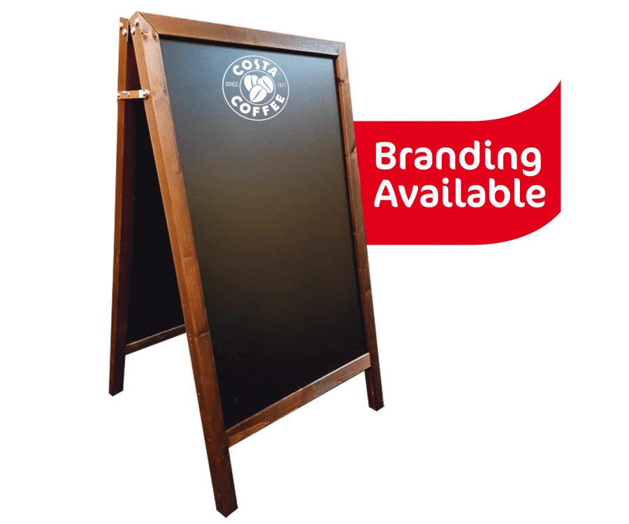 Wood Frame Blackboard A-Board - Exterior Use