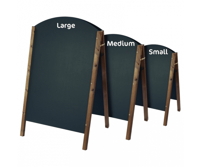 Curved Top Wood Frame Blackboard A Board