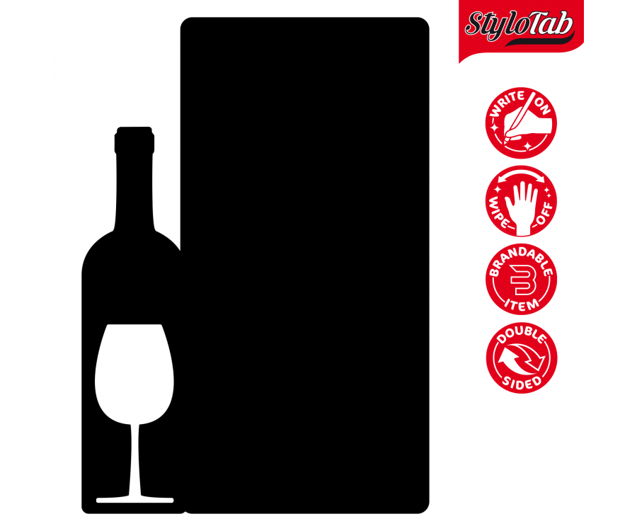 Laser Cut Blackboard - Wine List
