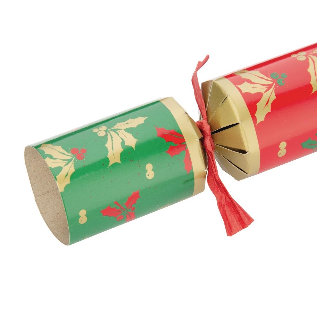 Fiesta Green, Red & Gold 9" Christmas Crackers