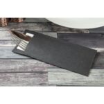 Europochette Black Cutlery Pouch with White Napkin (Pack of 500)