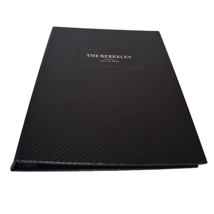 Carbon Fibre Menu Covers