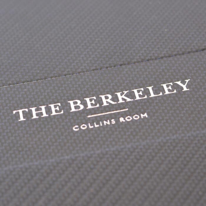 Carbon Fibre Menu Covers