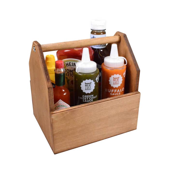 Wooden Condiment Holder