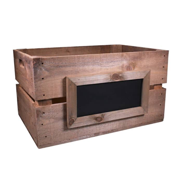 Wooden Crate Retail and Menu Holder