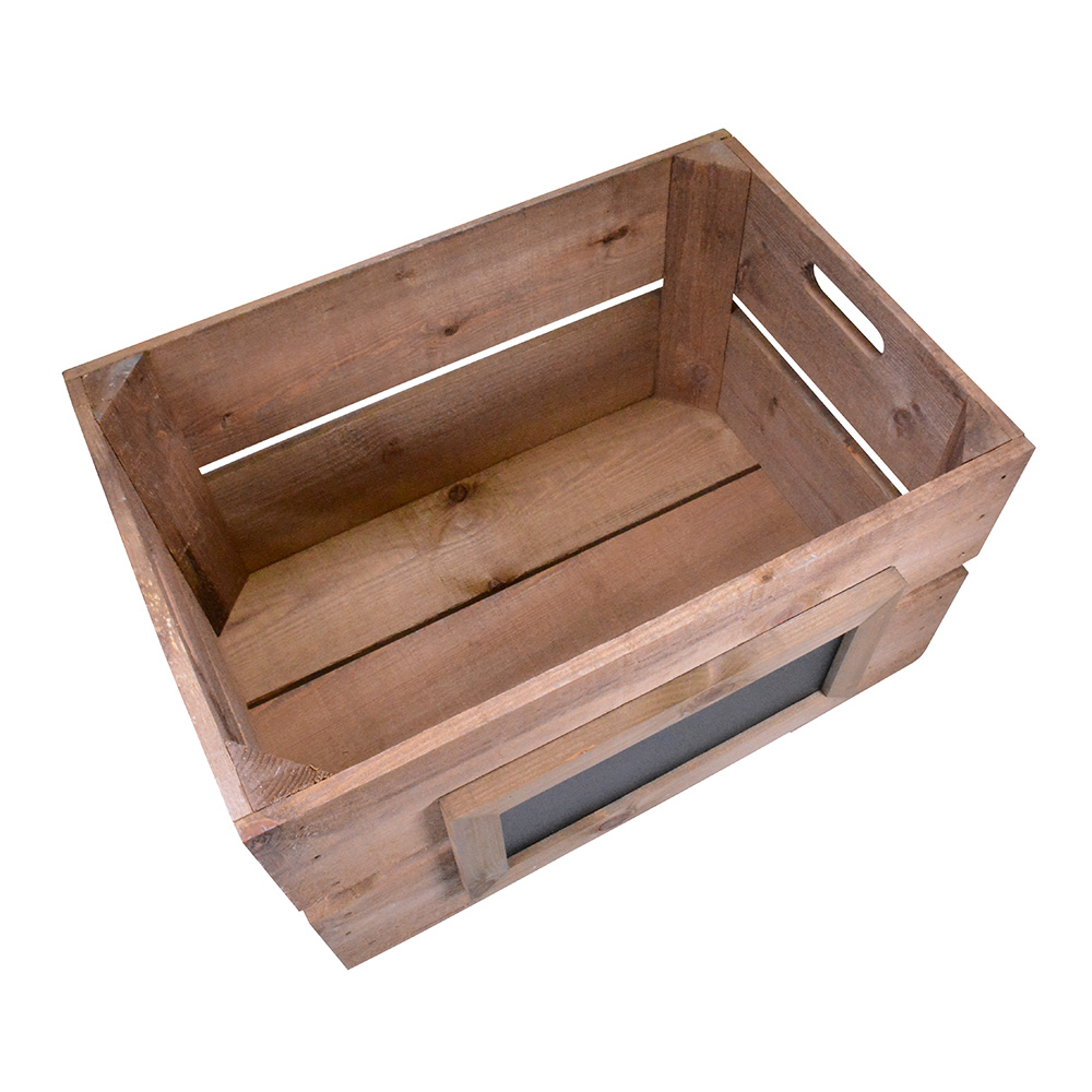 Wooden Crate Retail and Menu Holder