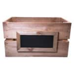 Wooden Crate Retail and Menu Holder