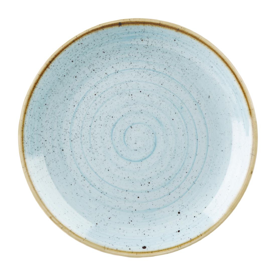 Stonecast Large Coupe Plate Duck Egg Blue