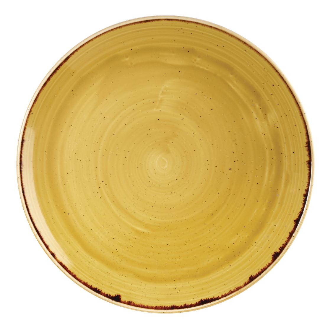 Stonecast Large Coupe Plate Mustard Seed