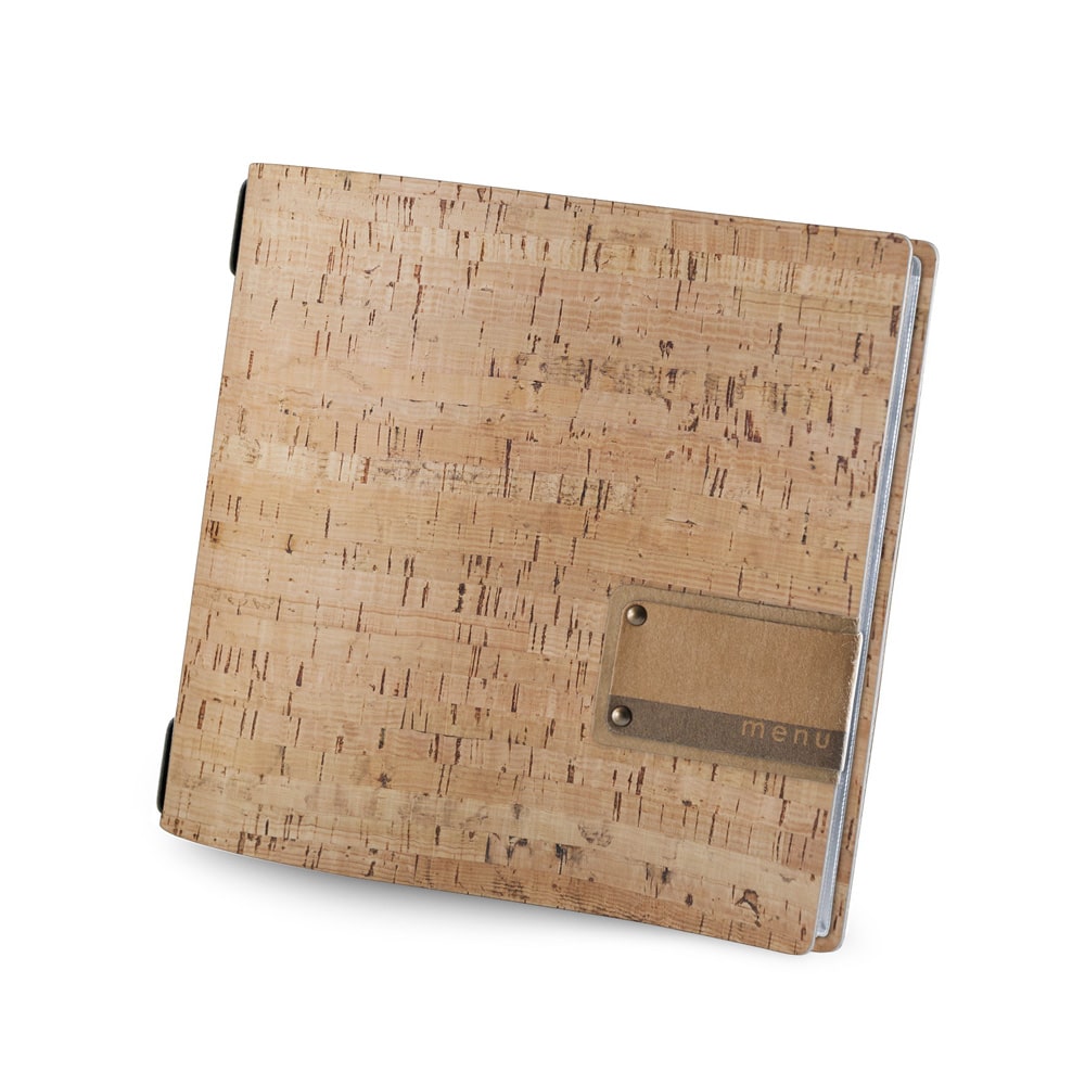 Flexible Cork Square Menu Cover
