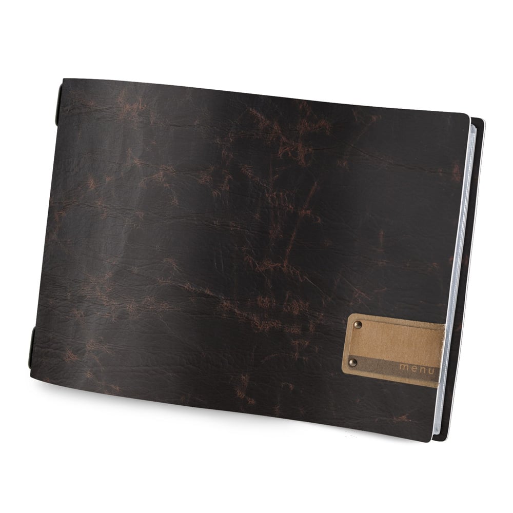 Vintage A4 Landscape Menu Cover