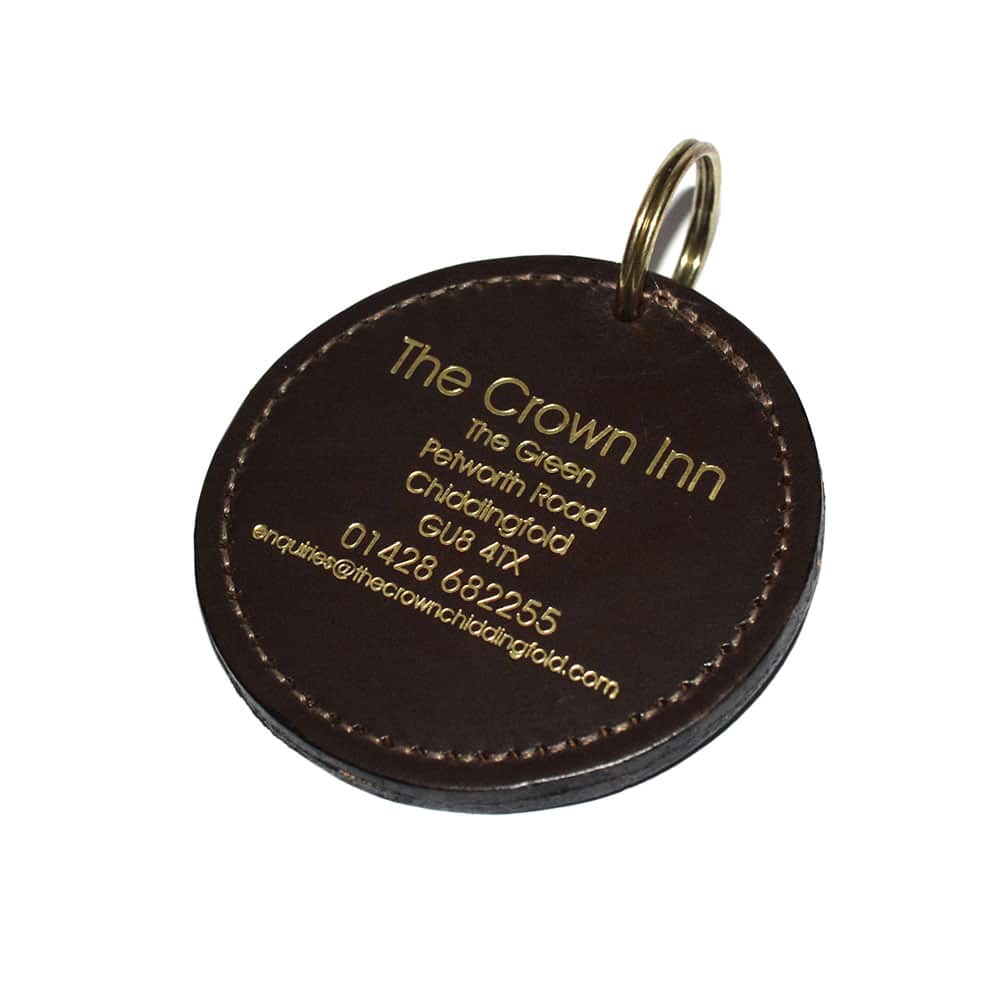 Saddle Hide Leather Hotel Key Fob