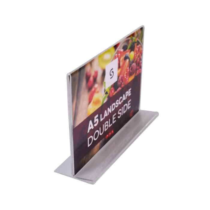 Acrylic Double Sided Menu Holders - Landscape