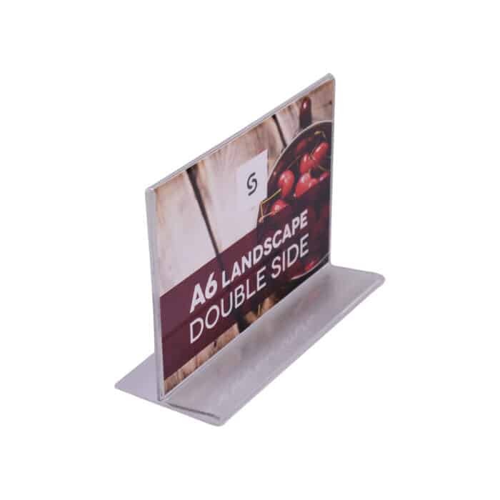 Acrylic Double Sided Menu Holders - Landscape