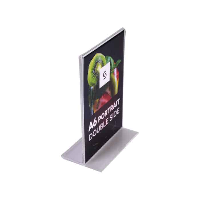 Acrylic Double Sided Menu Holders - Portrait