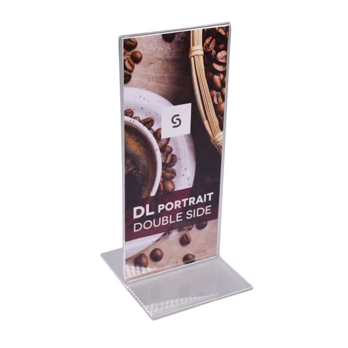 Acrylic Double Sided Menu Holders - Portrait