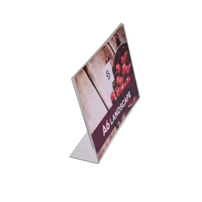 Acrylic Single Side Menu Holders - Landscape