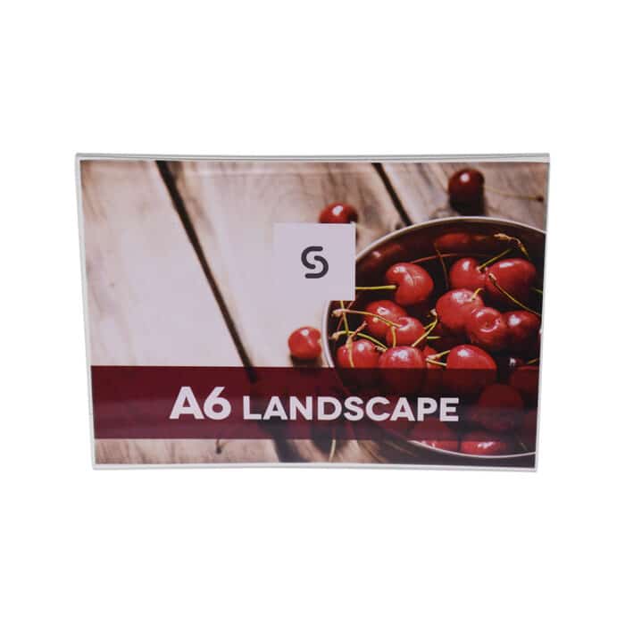 Acrylic Single Side Menu Holders - Landscape