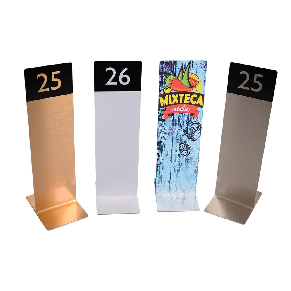 Aluminium Tall Table Number